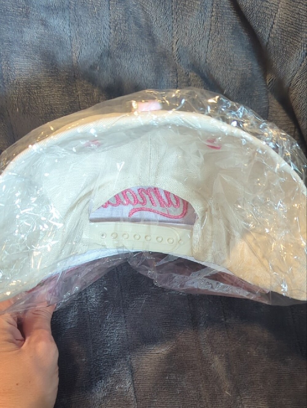 Pink & Cream Floral Hat- Mamacita - Picture 2 of 2